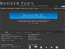 Tablet Screenshot of bannerfans.com